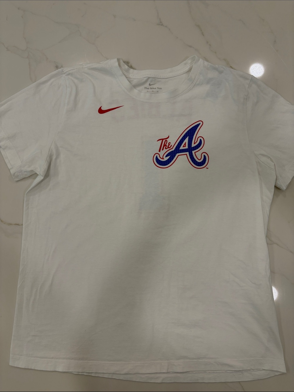 Nike Braves Albies White Tee